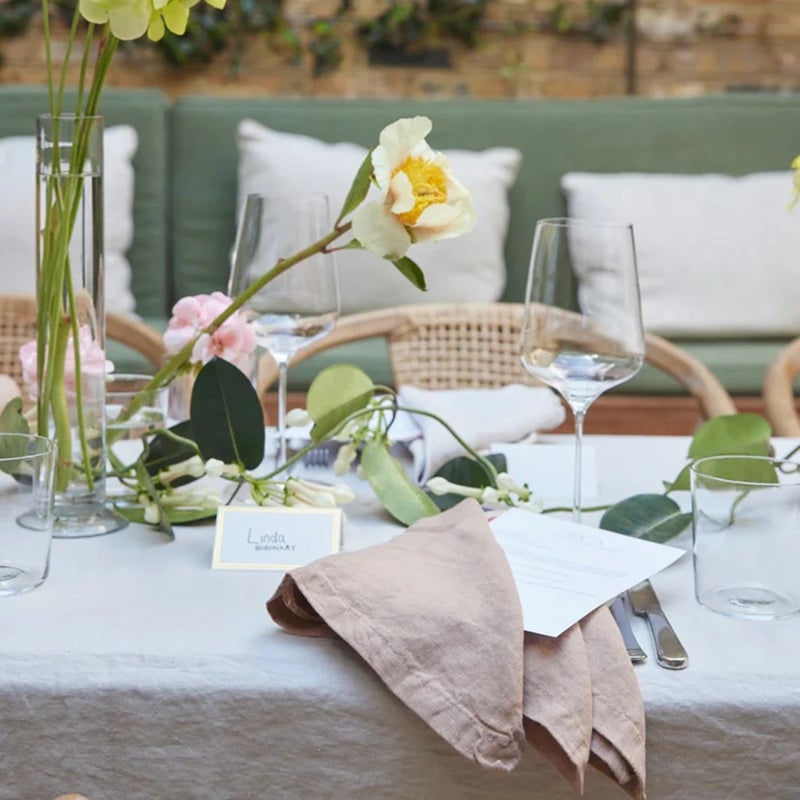 Bluejw New Biodegradable and Recyclable French Flax Linen Tablecloth - Image 5